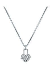 Ted Baker Silver Tone Paige Pave Crystal Padlock Pendant Necklace - Image 3 of 4