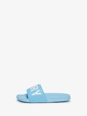 Superdry Blue Pool Slides - Image 2 of 6