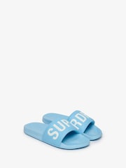 Superdry Blue Pool Slides - Image 3 of 6