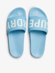 Superdry Blue Pool Slides - Image 5 of 6