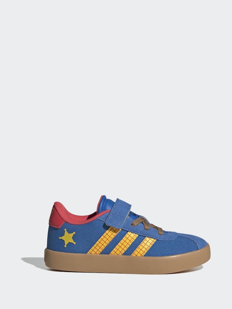 adidas Blue Pixar Toy Story Vl Court 3.0 Children Trainers - Image 1 of 9 adidas Blue Pixar Toy Story Vl Court 3.0 Children Trainers - Image 1 of 9