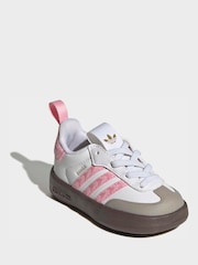adidas Originals White Adifoam Samba Infant Trainers - Image 3 of 9
