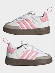 adidas Originals White Adifoam Samba Infant Trainers - Image 5 of 9