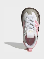 adidas Originals White Adifoam Samba Infant Trainers - Image 7 of 9