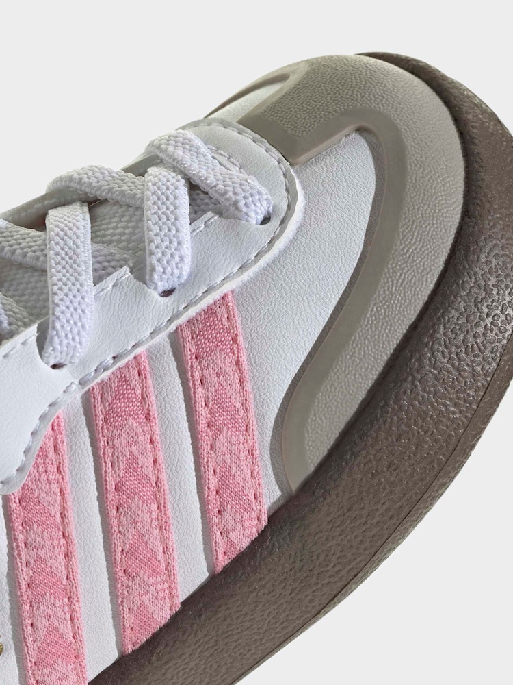 adidas Originals White Adifoam Samba Infant Trainers - Image 9 of 9