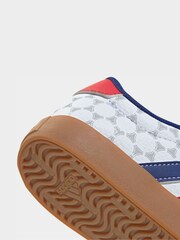 adidas White/Navy Vl Court 3.0 Trainers Children - Image 10 of 10