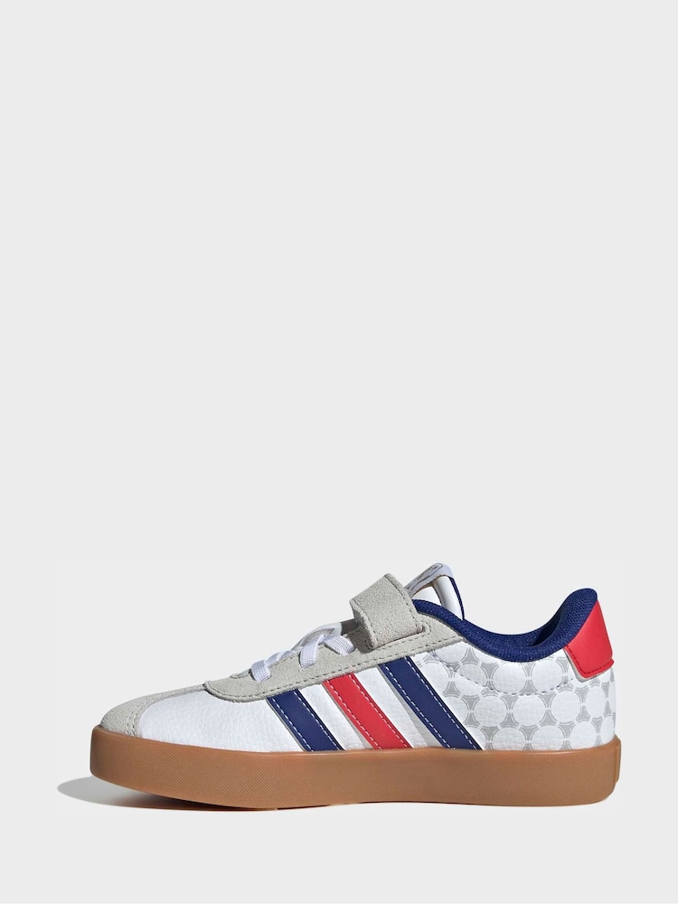 adidas White/Navy Vl Court 3.0 Trainers Children - Image 2 of 10 adidas White/Navy Vl Court 3.0 Trainers Children - Image 2 of 10