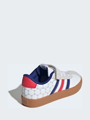adidas White/Navy Vl Court 3.0 Trainers Children - Image 5 of 10