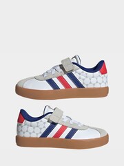 adidas White/Navy Vl Court 3.0 Trainers Children - Image 6 of 10