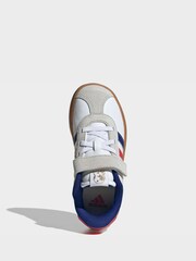 adidas White/Navy Vl Court 3.0 Trainers Children - Image 7 of 10