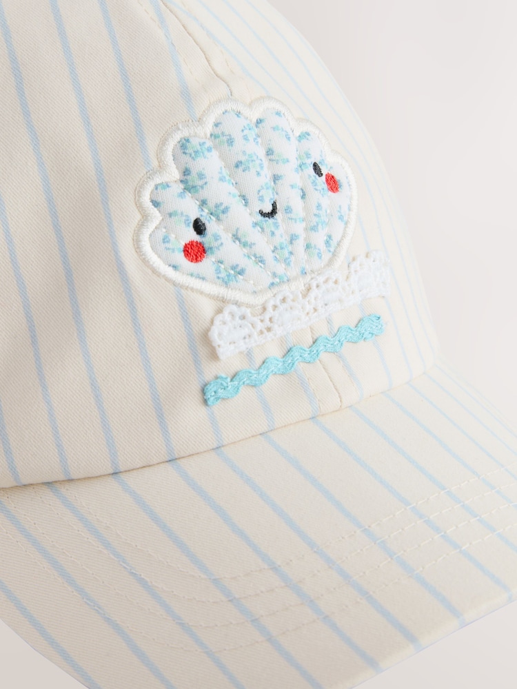 Blue Shell Striped Cap (1-16yrs) - Image 2 of 3