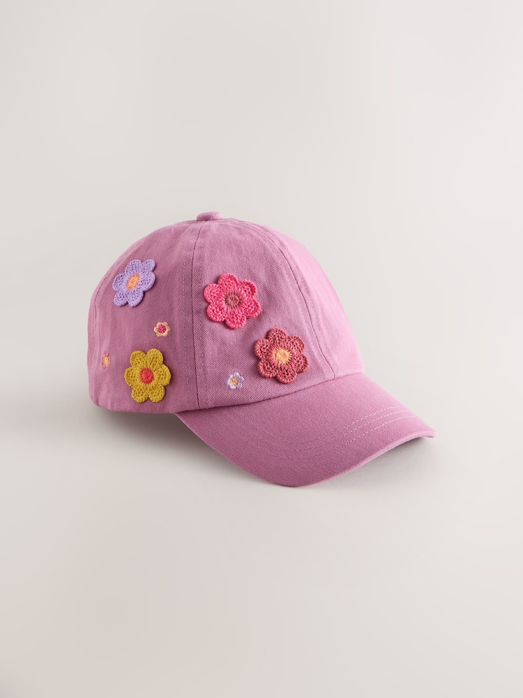 Mauve Purple 3D Flower Cap (1-16yrs) - Image 1 of 3