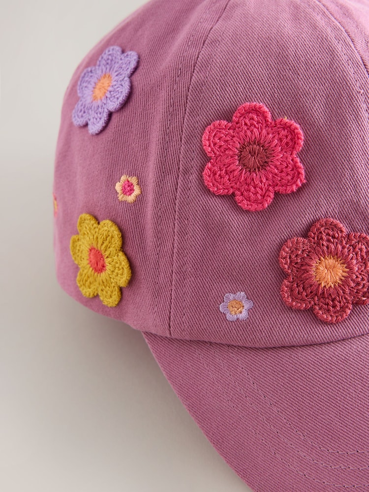 Mauve Purple 3D Flower Cap (1-16yrs) - Image 3 of 3