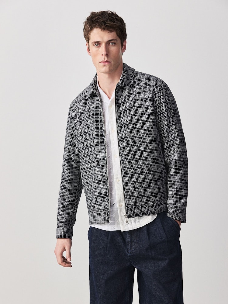 כחול אינדיגו - Smart Textured Zip Through Jacket - תמונה 1 מתוך 11 כחול אינדיגו - Smart Textured Zip Through Jacket - תמונה 1 מתוך 11