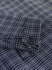 כחול אינדיגו - Smart Textured Zip Through Jacket - תמונה 3 מתוך 11