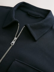 Navy Blue N. Premium Jersey Zip Through Shacket - Image 10 of 13