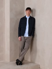 Navy Blue N. Premium Jersey Zip Through Shacket - Image 2 of 13