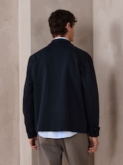 Navy Blue N. Premium Jersey Zip Through Shacket - Image 3 of 13