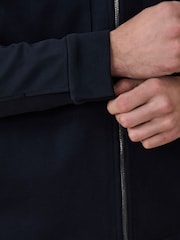 Navy Blue N. Premium Jersey Zip Through Shacket - Image 7 of 13