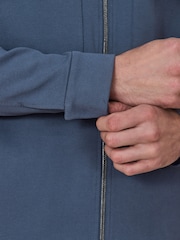 Mineral Blue N. Premium Jersey Zip Through Shacket - Image 5 of 8