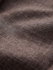 Brown Slim Fit N. Premium 100% Linen Blazer with Kew Gardens Lining - Image 11 of 11