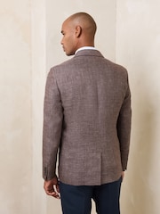 بني - N. Premium 100% Linen Blazer with Kew Gardens Lining - صورة 2 من 6