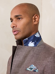 بني - N. Premium 100% Linen Blazer with Kew Gardens Lining - صورة 4 من 6