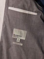 إكرو محايد - N. Premium Linen Blend Herringbone Jacket - Image 7 of 12