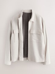 إكرو محايد - N. Premium Linen Blend Herringbone Jacket - Image 9 of 12