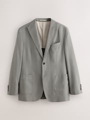 Sage Green Slim Fit N. Premium Textured Blazer With TENCEL™ Lyocell and Linen - Image 10 of 14