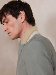 Sage Green Slim Fit N. Premium Textured Blazer With TENCEL™ Lyocell and Linen - Image 5 of 14