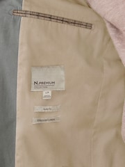 Sage Green Slim Fit N. Premium Textured Blazer With TENCEL™ Lyocell and Linen - Image 9 of 14