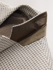 Grey Slim Fit N. Premium Textured Blazer with Linen - Image 13 of 15