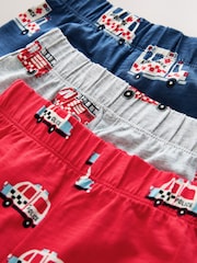 Red/Blue/Grey Emergency Vehicles - Kurze Pyjamas, 3er-Pack (9 Monate–8 Jahre) - Bild 7 von 7