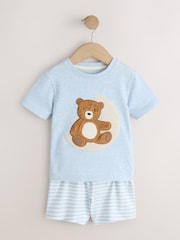 Blue/Ecru Baby Bears Short Pyjamas 3 Pack (9mths-6yrs) - Image 2 of 8