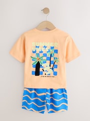 Blue/Yellow/Orange Summer Short Pyjamas 3 Pack (9mths-12yrs) - Image 14 of 17