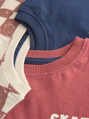 Black/Berry Checkerboard Skate - Pachet 3 de pijamale scurte (9luni-10ani) - Imaginea 10 din 10