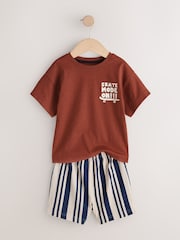 Black/Berry Checkerboard Skate Short Pyjamas 3 Pack (9mths-10yrs) - Image 12 of 15