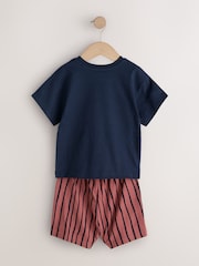 Black/Berry Checkerboard Skate Short Pyjamas 3 Pack (9mths-10yrs) - Image 13 of 15