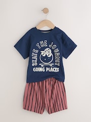 Black/Berry Checkerboard Skate - Pachet 3 de pijamale scurte (9luni-10ani) - Imaginea 3 din 10