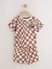 Black/Berry Checkerboard Skate - Pachet 3 de pijamale scurte (9luni-10ani) - Imaginea 4 din 10