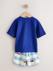 Pula/Asul/Puting Baybayin - Maikling Pajama 3 Pack (9mths-12yrs) - Larawan 10 ng 12