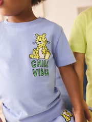 Blue/Green Animal Fun - Pachet 3 de pijamale scurte (9luni-8ani) - Imaginea 4 din 4