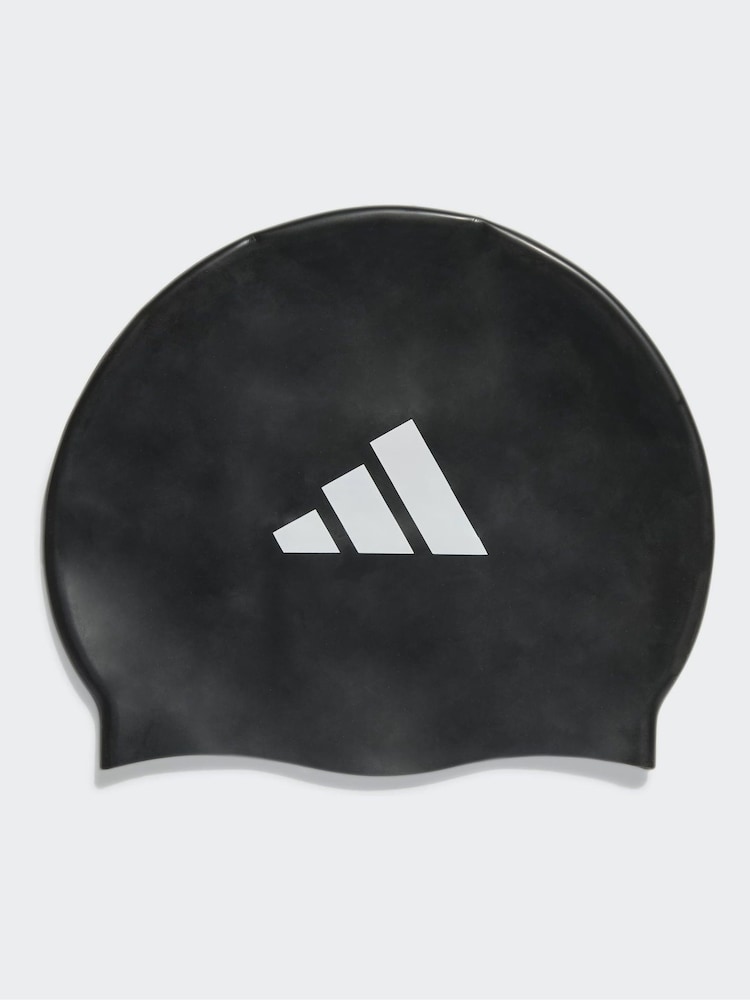 adidas Black Logo Swim Cap - Image 1 of 4
