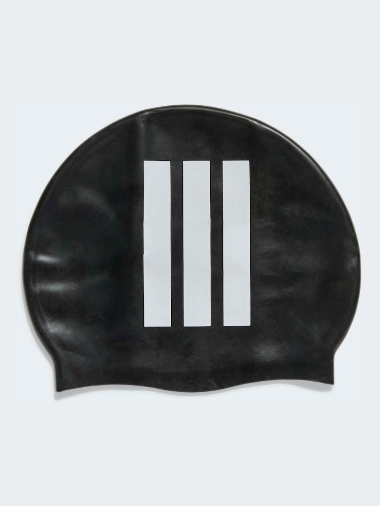 adidas Black Logo Swim Cap - Image 2 of 4
