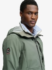 Superdry Green Hooded Softshell Jacket - Image 3 of 5