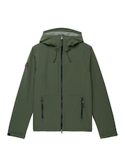 Superdry Green Hooded Softshell Jacket - Image 4 of 5