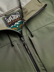 Superdry Green Hooded Softshell Jacket - Image 5 of 5