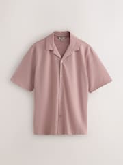 Pink / Blue / Green Regular Fit Short Sleeve Revere Collar Jersey Shirts 3 Pack - Image 2 of 6