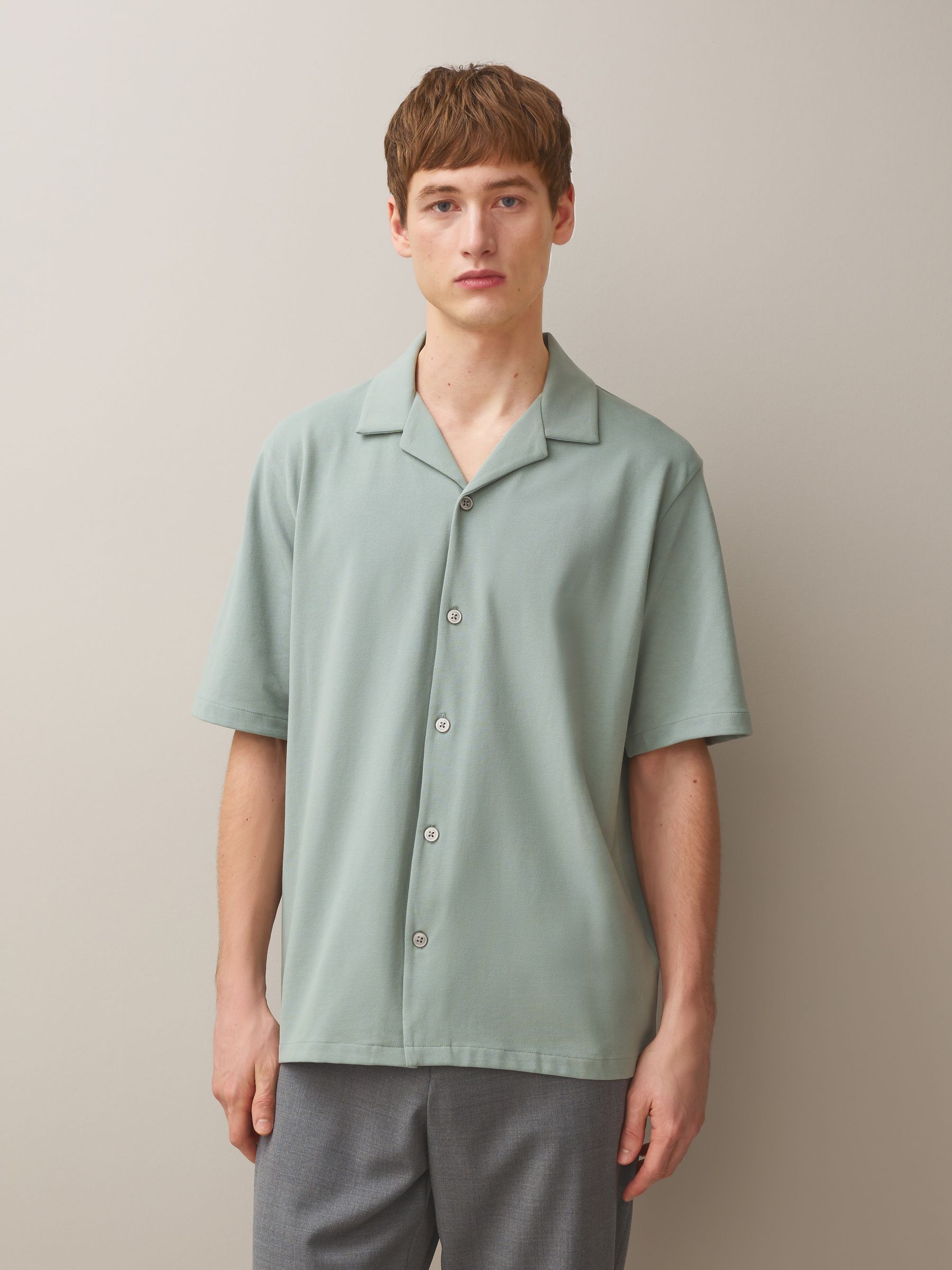 Buy Pink / Blue / Green Regular Fit Short Sleeve Revere Collar